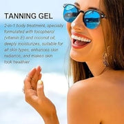 Luxury Intensive Tanning Gel, Natural Tanning Accelerator Cream Gel, Brown Tanning Gel，Tanning Gel for Sunbeds & Outdoor S...