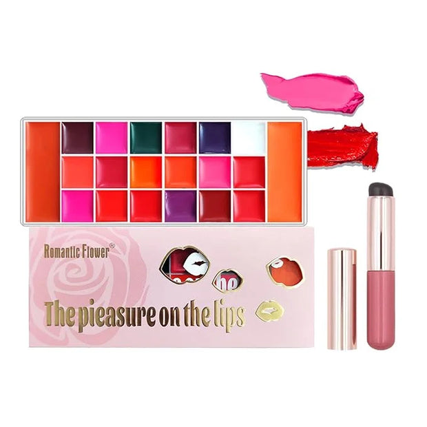 Long-Lasting Hydrating Lipgloss Makeup Sets for Girls and Women Waterproof Non-Sticky Lip Gloss Lip Stain Lipcolor with So...