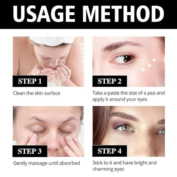West Month Firming Eye Cream, Moisturizing Hydrating Eye Cream Area Anti Aging Fine Lines for Dark Circles, Crow's Feet, M...