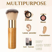 Bronzer Tan Self Tanning Brush, Vegan Large Kabuki Brush for Powder Foundation Self Tanner Applicator Brush, Professional ...