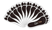 25 Pairs (50Feets) Spray Tanning Feet Pads Disposable Sunless Airbrush Tanning Tent Foot Protection