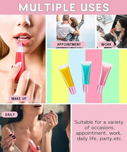 7Pcs Lip Gloss Tubes 10ml - Clear Lip Balm Containers, Refillable Squeeze Tubes for Lip Gloss, Soft Empty Mini Cosmetic Tu...
