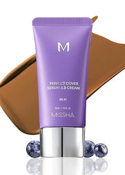 MISSHA M PERFECT COVER SERUM BB CREAM No.41 Medium Tan- Tan/Deep with Warm Undertone, Skin Tint, Tinted Moisturizer, Skin ...