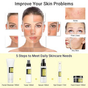 Snail Mucin Skin Care Routine Set For Women, 5 PCS Advanced Snail Mucin Facial Kit For Girls, Skin Care Gift Set With Face...
