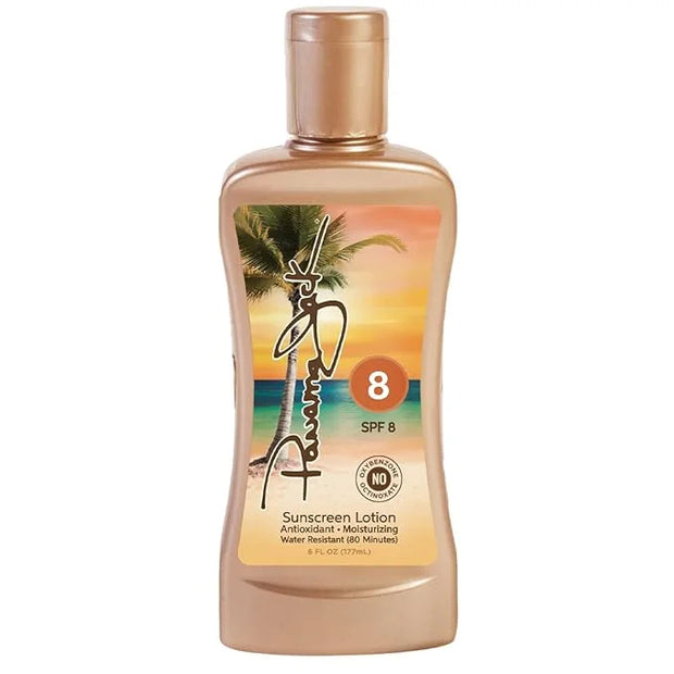 Panama Jack Sunscreen Tanning Lotion - SPF 8, PABA, Paraben, Gluten & Cruelty Free, Antioxidant Moisturizing Formula, 6 FL...