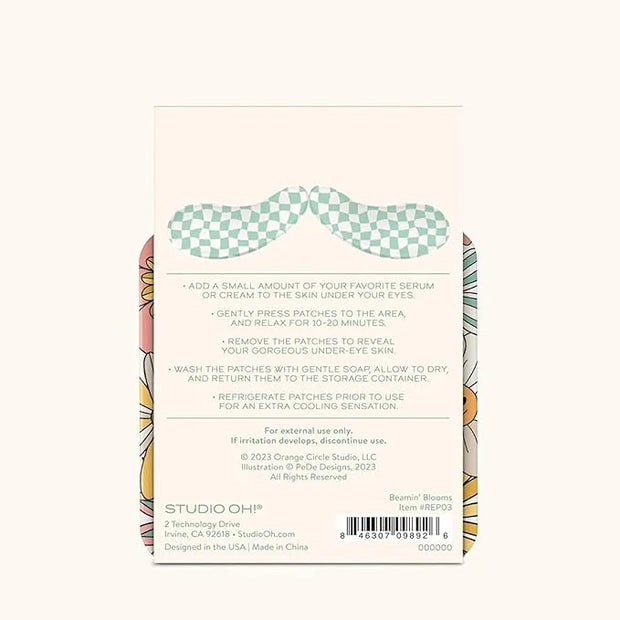 Studio Oh! Reusable Under-Eye Patches, Puffy Eyes Treatment and Under Eye Masks Skincare, 100% Silicone Eye Patches, Pairs...