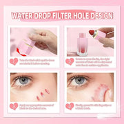 Liquid Blush for Cheeks, Soft Cream Blush with Cushion Applicator, Dewy Finish Matte Velvet Texture, High-Pigmented Blenda...