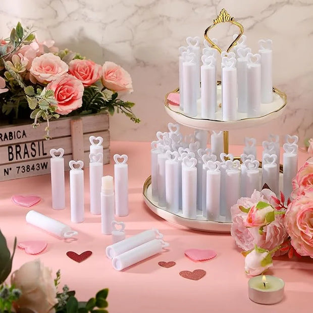 100 Pcs Lip Balm Bulk Heart Gift