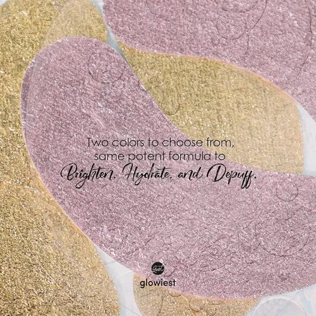 Sweet Dreams Collagen Glow Gold Eye Masks l Under Eye Patches for Beauty & Self Care Wrinkle Patches l Puffy Eyes and Dark...