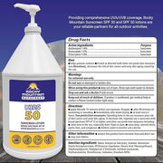 KIDS Rocky Mountain Sunscreen SPF 50 Gallon Sunscreen Lotion | Broad Spectrum UVA/UVB Protection | Hawaii 104 Reef Act Com...