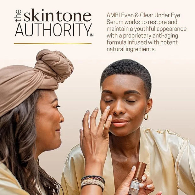 Ambi Even & Clear Under Eye Serum for All Skin Types; Anti Aging Formula features Peptides, Hyaluronic Acid, and Vitamin A...