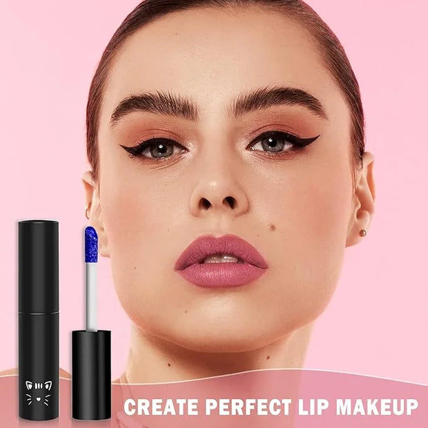 Peel Off Lip Stain Lip Tint Matte Liquid Lipstick Nude Lip Gloss Long Lasting Waterproof Lip Tint Stain Non-stick Cup Peel...