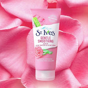 St. Ives Gentle Smoothing Face Scrub Our Gentlest Scrub Yet Rose Water and Aloe Vera Made with 100 percent Natural Exfolia...