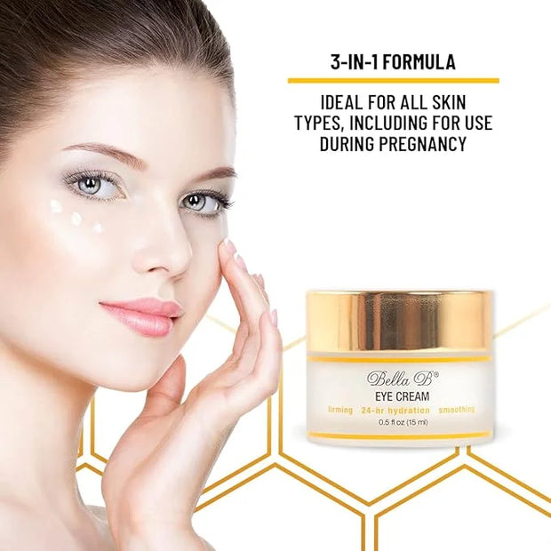 Bella B Eye Cream 1.7 oz Jar - Facial Glow - Pregnancy Skin Care - Pregnancy Skincare - Natural Eye Cream - Anti Aging Eye...