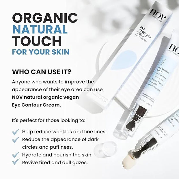 Natural Organic Vegan Eye Cream | Eye Cream for Dark Circles and Puffiness Cream for Eye Bags and Dark Circles Under Eye C...
