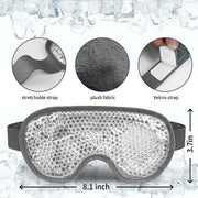 Cooling eye mask with gel