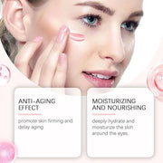 PDRN Pink Peptide Eye Serum Cream, Hydrating & Firming Eye Cream for Dark Circles, Anti-Aging Treatment Reduces Fine Lines...
