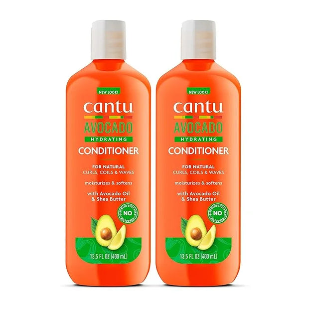 Cantu Avocado Hydrating Silicone-Free Conditioner with Pure Shea Butter, 13.5 oz (Pack of 2) - Product Image
