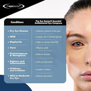 The Eye Doctor Hot Compress for Eye - Helps Dry Eye & Blepharitis - Reusable Eye Mask - Heated Eye Mask for Dry Eyes - War...
