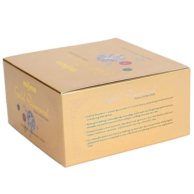 [made in korea] MISKIN Diaforce 60 sheets Gold & Diamond Hydro-Gel Eye Patch eye mask by miskin - Product Image