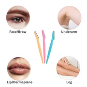 6 PC Eyebrow Razor Demaplane Tool for Women & Men Facial Eyebrow Trimmer Shaper Facial Hair Remover - Product Image