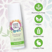 Good for You Girls Aluminum-Free, Natural & Vegan Deodorant for Kids, Preteens, Teens, Safe & Effective Odor Protection, C...
