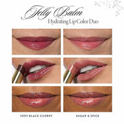 LAURA GELLER NEW YORK Jelly Balm Hydrating Lip Color Duo - Very Black Cherry + Sugar & Spice - Holiday 2024 - Product Image