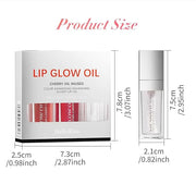 Glossy Lip Gloss Oil, 3 Pack No-Sticky Tinted Lip Oil Plumping Gloss for Dry Lip and Lip Care, Lip Clear Lipgloss Gift for...