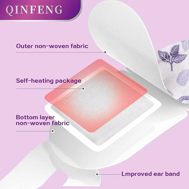 18 Packs Steam Eye Mask for Dry Eyes Self Heating Masks Cornea Care Rest Disposable SPA Warm Eye Compress Sleep Mask 30+ M...