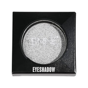 ISMINE Single Eyeshadow Powder Palette (SILVER GRAY) Shimmer Gray, High Pigment, Longwear Single Grey Eye Makeup for Day &...