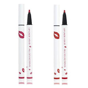 Longwear Liquid Lip Liner, Matte Lip Tint Stain Marker Pen, 2 in1 Liquid Lipstick & Lip Liner Pencil, Long Lasting Waterpr...