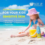 Aloe Up Kids Continuous Sport Sunscreen Spray SPF 50 - Broad Spectrum Sheer Face and Body Sunscreen Protector for Sensitiv...
