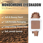 Kaely Pressed Single Eyeshadow Makeup, Rosy Brown Matte Highly Pigmented Monochrome Eye Shadow Palette, Waterproof Neutral...