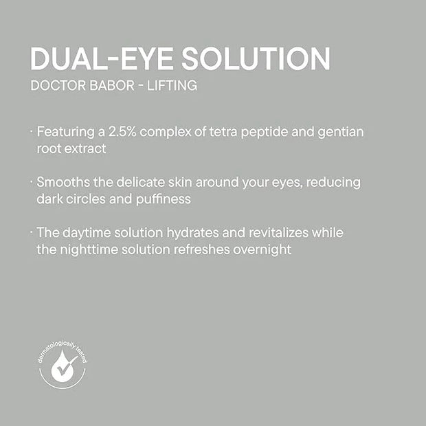 BABOR DOCTOR Lifting Rx Dual Eye Solution, Morning & Night Eye Cream, Day Boost Complex Smooths & Firms, Night Recharge Co...