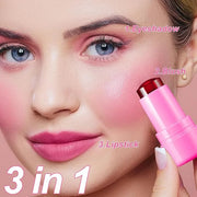 2PCS Cooling Water Jelly Lip Tint/Blush, Jelly Blush Cooling
