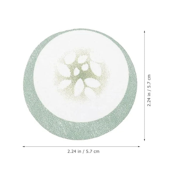 100pcs Under Eye Pads Disposable Cucumber Print Non-Woven Eye Patches Eyelash Pad DIY Eye Care Tool for Home Travel and Sa...