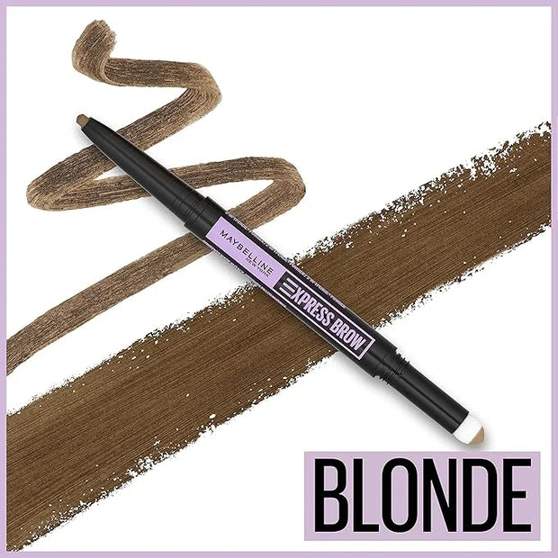 Maybelline Express Brow 2-In-1 Pencil and Powder Eyebrow Makeup, Blonde, 1 Count - Product Image