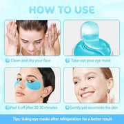 AMY'S DIARY Eye Mask Under Eye Patches (30 Pairs)- Puffy Eyes & Dark Circles Treatments,Reduce Under Eye Bags and Smooth W...