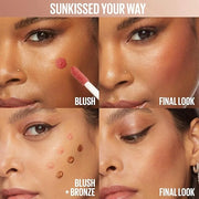 Maybelline Sunkisser Multi-Use Liquid Blush and Bronzer, Blendable, Longwear, Glowy Make Up, Uptown Glow, 1 Count - Produc...