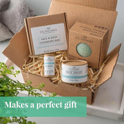 J&L Naturals Simple Skin Regimen Kit With Cleansing Bar, Face Salve, Konjac Sponge, Lip Balm | For Oily, Dry, Mature, and ...
