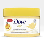 Dove Exfoliating Body Polish Body Scrub Crushed Almond and Mango Butter 4 Count Exfoliating Scrub for Dry Skin Gently Exfo...