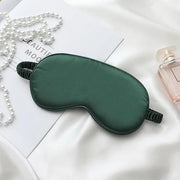 Silk Satin Sleeping Eye Mask, Green Sleep Eye Night Blindfold for Women and Men, Soft Breathable Blackout Eyeshade Eye Cov...