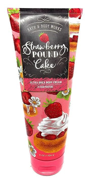 Bath and Body Works Body Care - 24 Hour Moisture Ultra Shea Body Cream - 8 oz - Strawberry Pound Cake - Product Image