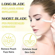 Dermaplaning Kit, Dermaplane Oil with Dermaplaning Tools, Shave Oil for Women, Softens Area Pre Shave & After Shave, Use w...