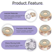 Gen 2 Replacement Heads for Flawless Facial Hair Remover, Shaver Pro Replacement Blades Heads Compatible with Finishing To...