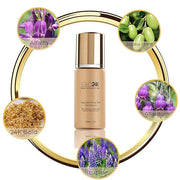GLO24K Rejuvenating 24k Eye Cream and Serum With 24k Gold, Hyaluronic Acid, Vitamins A,C,E - Product Image