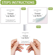 OLYCRAFT 100Pcs Self-Adhesive Lip Balm Tag Wrapping
