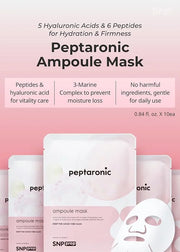 SNP [K Beauty Bird's Nest Aqua Eye Patch & Peptaronic Sheet Mask - Product Image