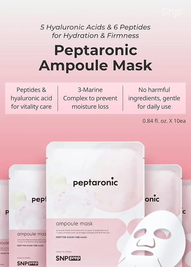 SNP [K Beauty Bird's Nest Aqua Eye Patch & Peptaronic Sheet Mask - Product Image