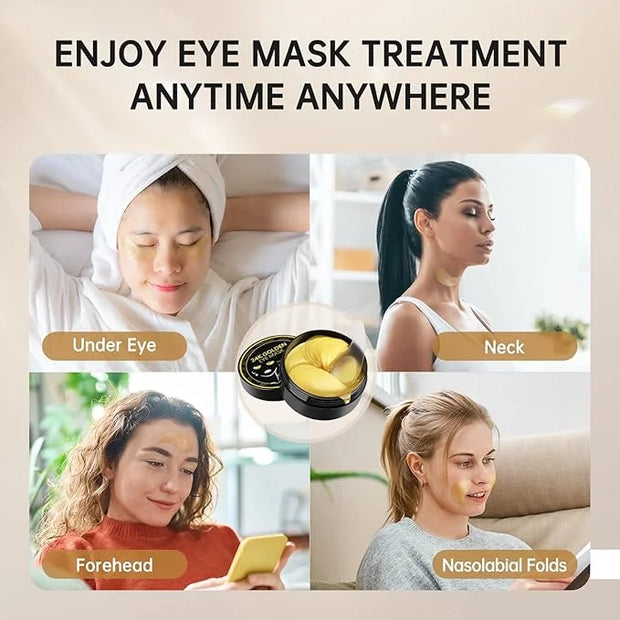 PITHER Under Eye Patches for Dark Circles, Eye Masks for Puffy Eyes Wrinkles Under Eye Bags Firmness 30 Pairs Skin Treatme...